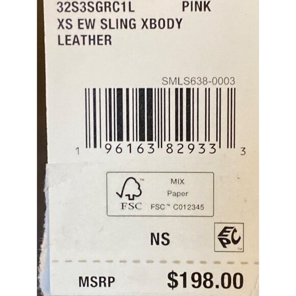 Michael Kors Women’s Greenwich Extra Small Sling Crossbody Pink Handbags One Siz - Picture 2 of 2